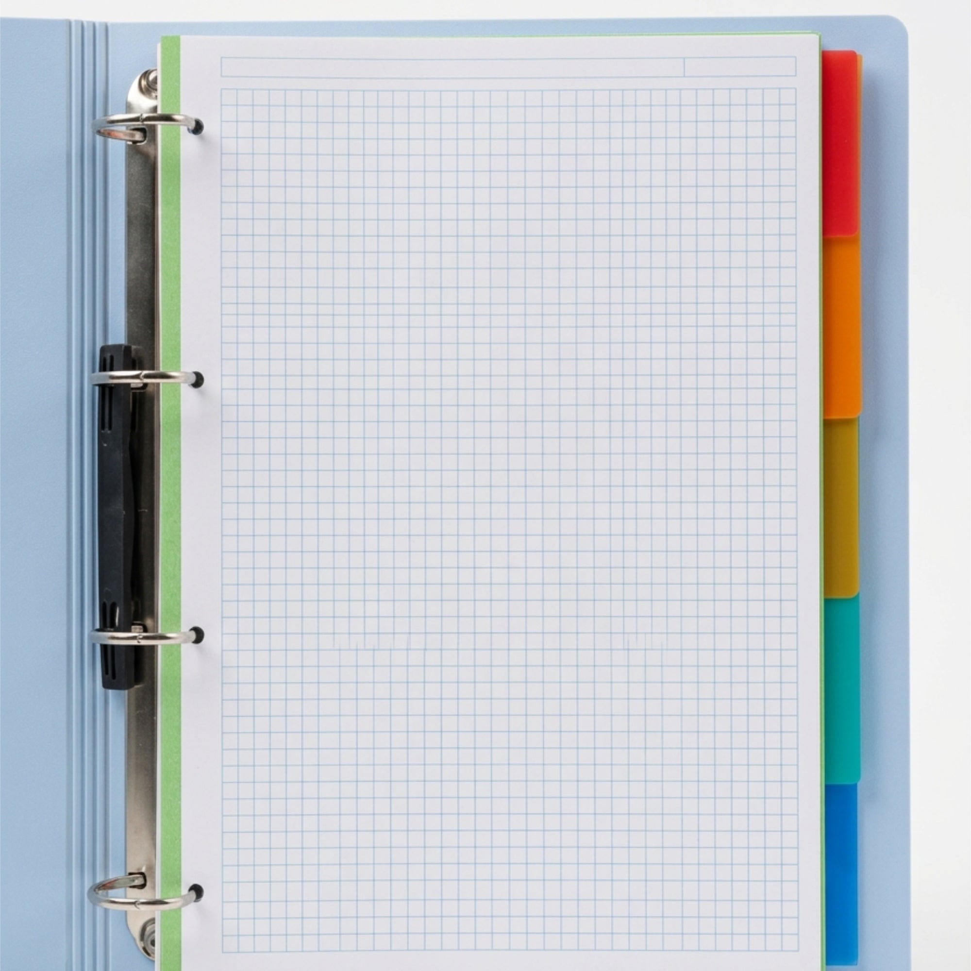 Carpeta de anillas A4 con 100 hojas y separadores de colores Campus