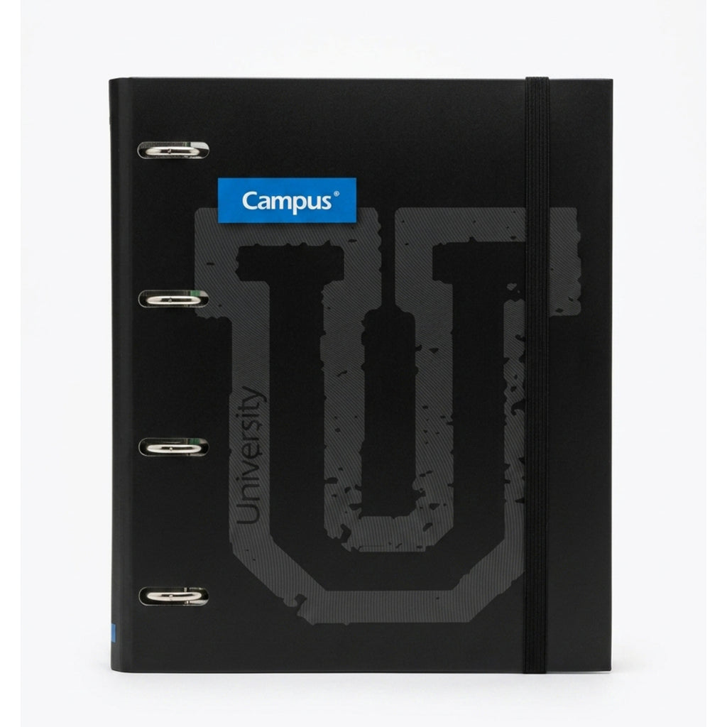Carpeta de anillas A4 con 100 hojas y separadores de colores Campus University